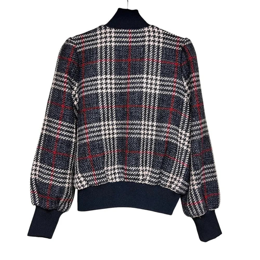 Express x Negin Mirsalehi Plaid Bomber  Jacket Women’s Size Medium - Image 2