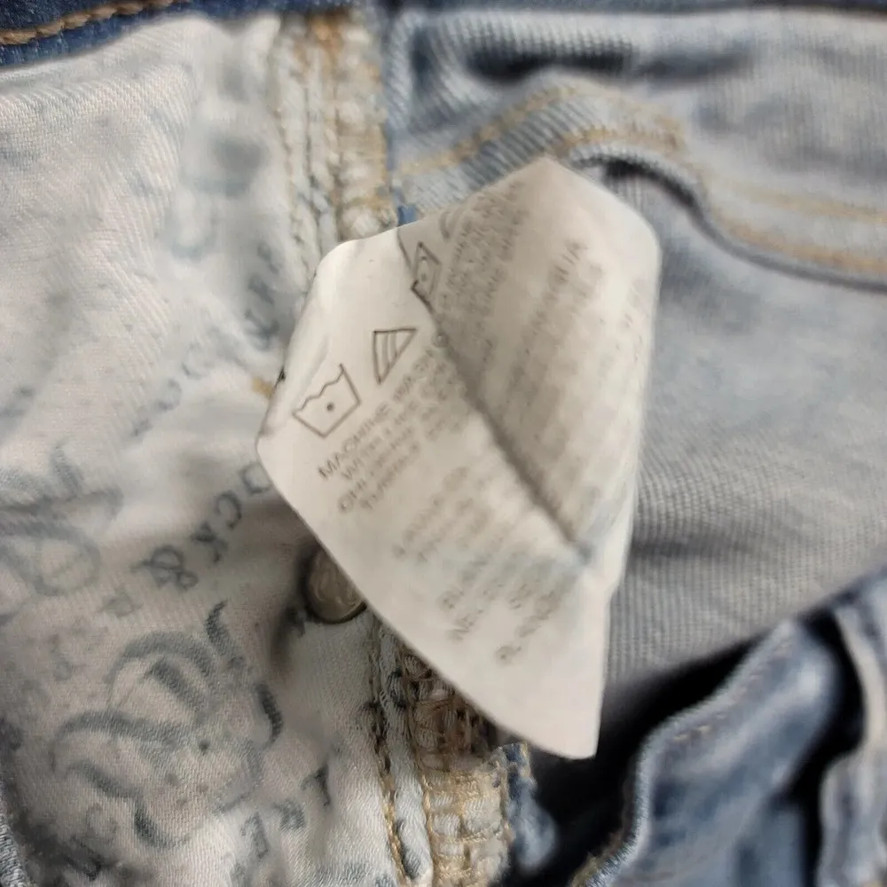 Rock & Republic Jeans Womens 12 Blue Denim Distressed Indee Thrashed Grunge - Image 11