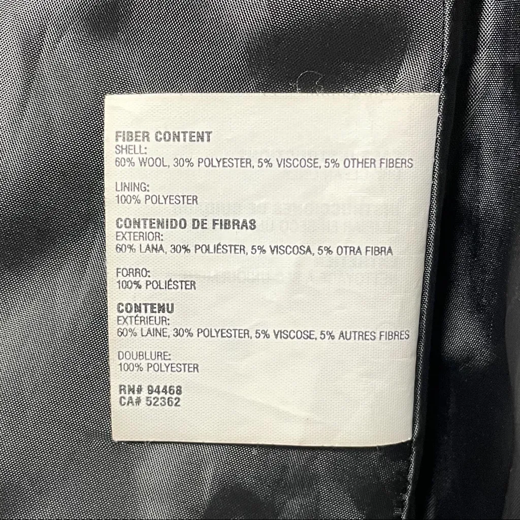 Nautica Wool Blend Single Breasted Button Pea Coat - Image 9