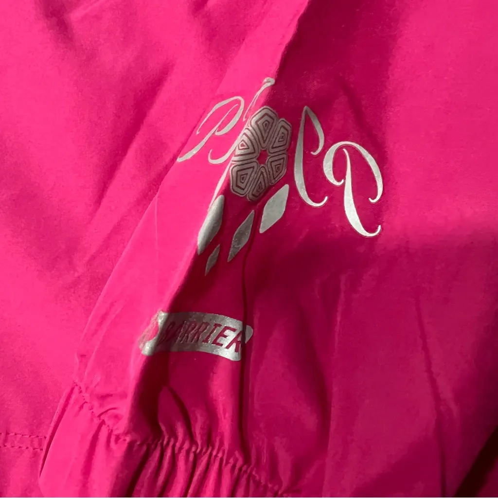 Pearl Izumi Pink Black Women's cycling lightweight full zip Jacket small - Image 3