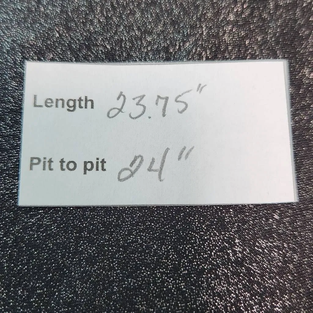 NY Collection Black Metallic Blouse NWT Size 2X Slinky Black and Silver Top - Image 7