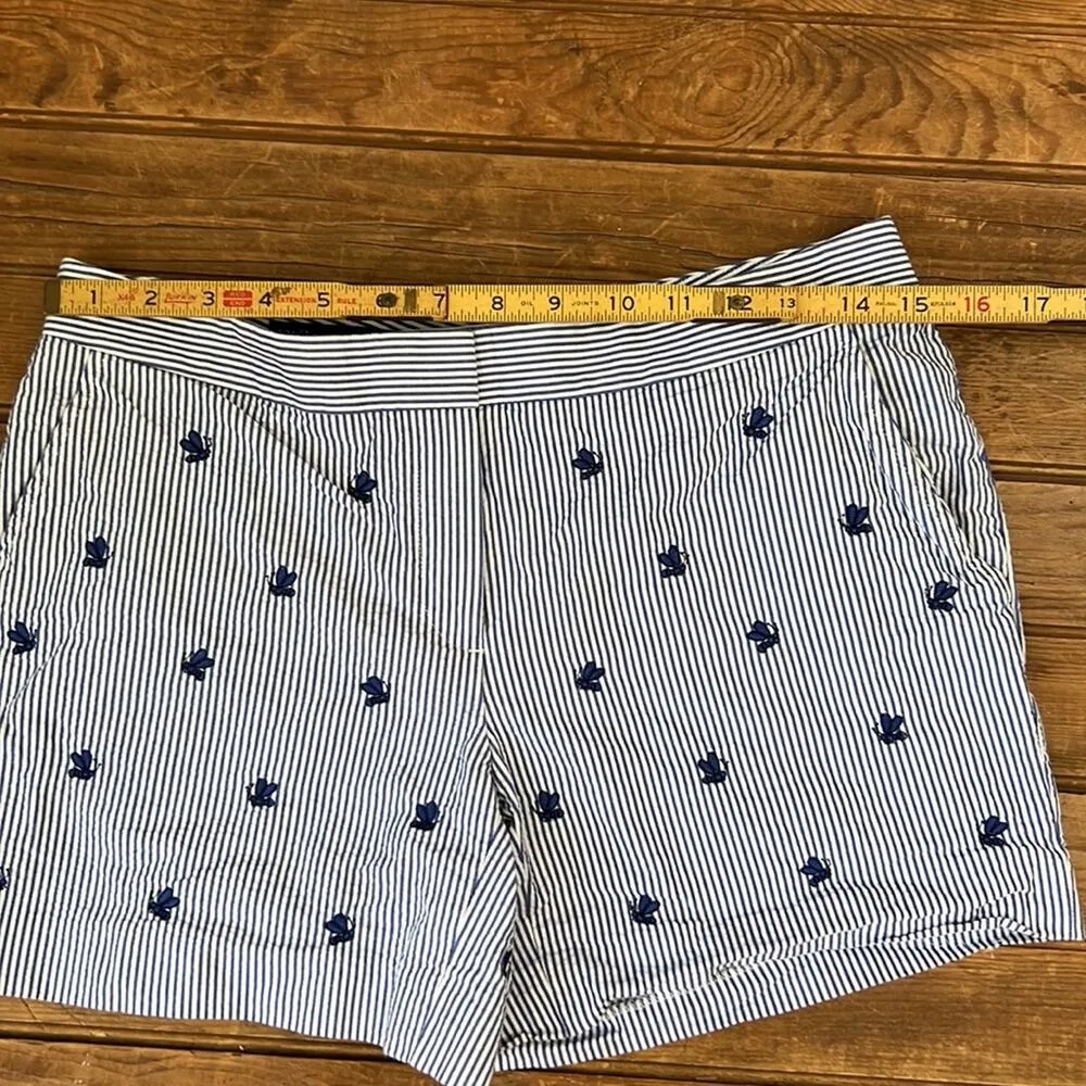 Womens Brooks Brothers striped cotton shorts size 4 - Image 3