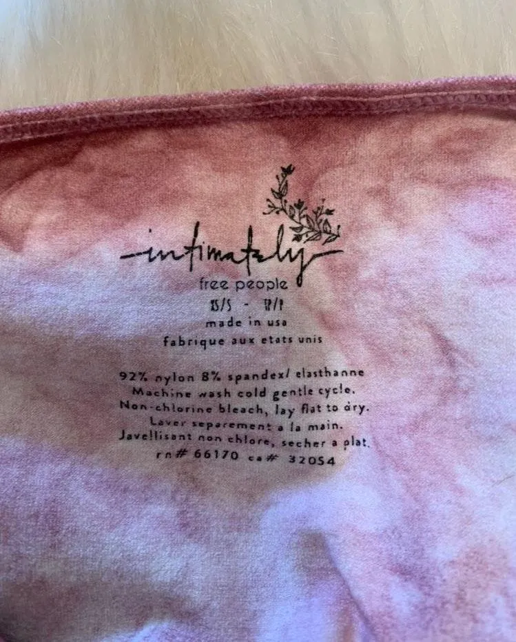 Pink Tie-Dye Cropped Tank Top - Image 2