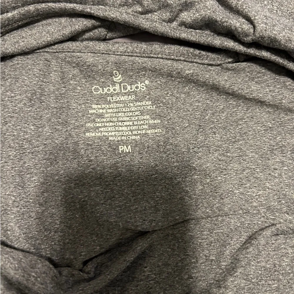 CuddIDuds Flexwear grey short sleeve Midi Dress Size Medium - Image 4