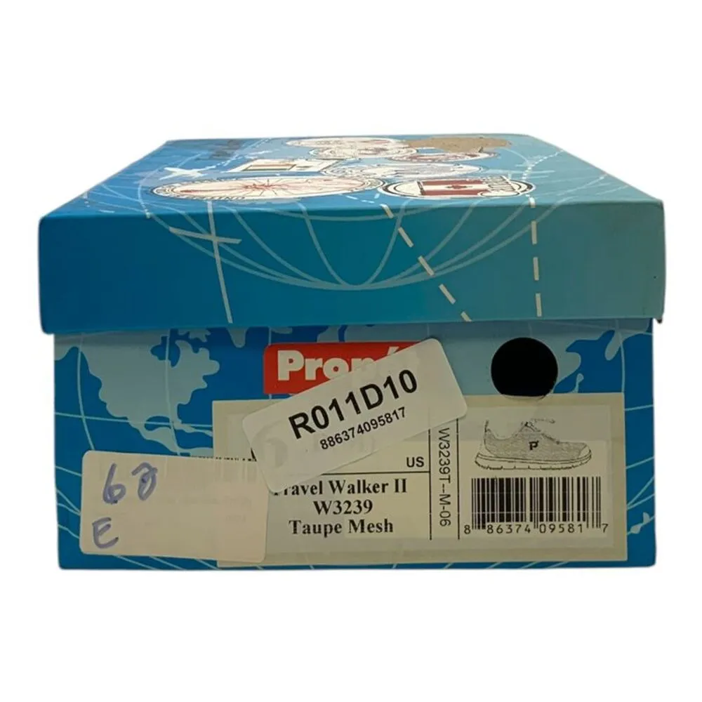 Propet TravelWalker II Walking Shoe Taupe Mesh US Women's 6 M(B) Brown - Image 8