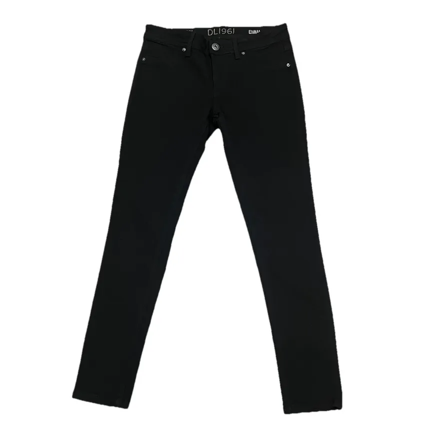 DL1961 Emma Black Low Rise Legging Jeans Size 27 | Stretch Skinny Y2K Goth Biker - Image 3