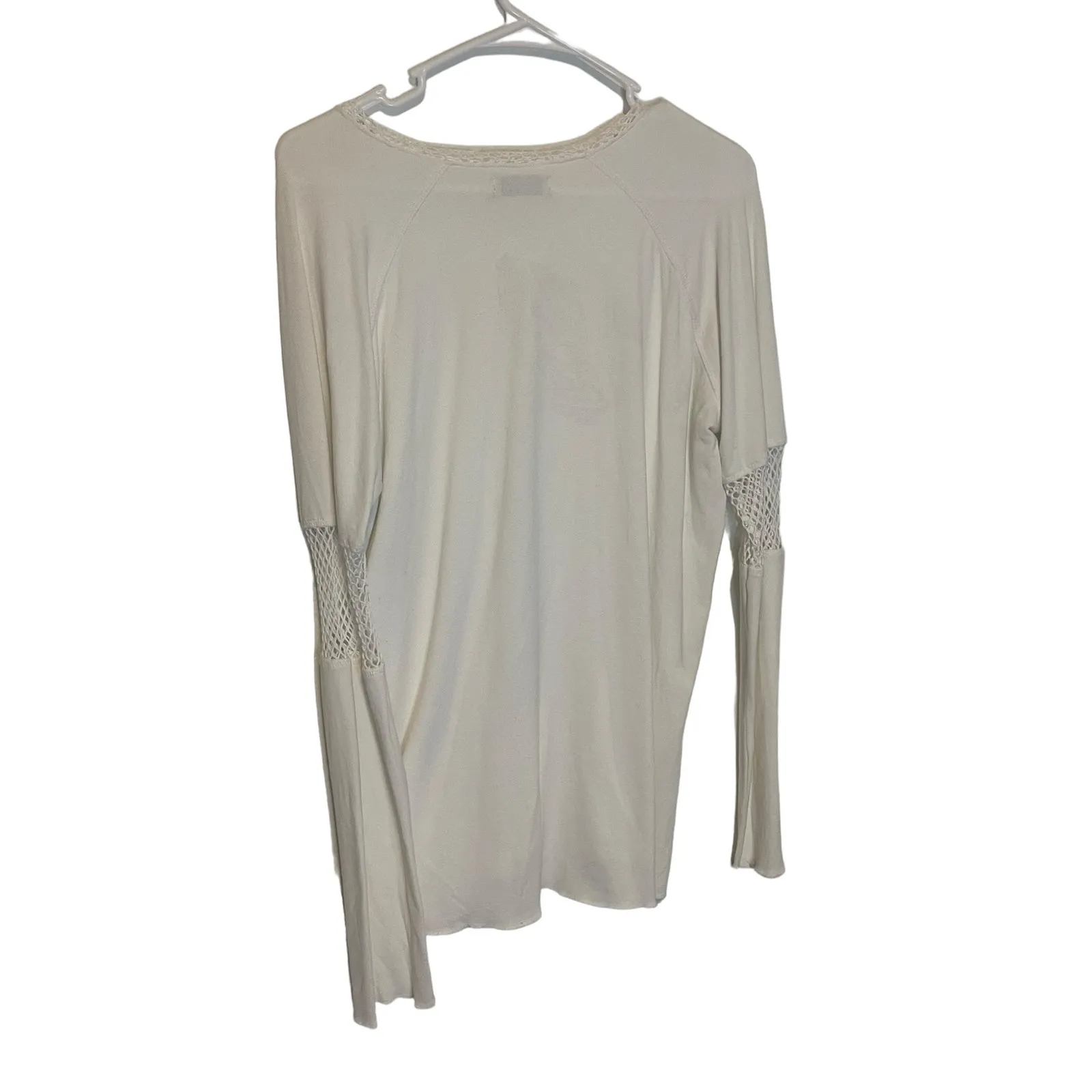 Fitigues Women's Size Medium White Netting Mesh‎ Gorpcore Long Sleeve Top - Image 7