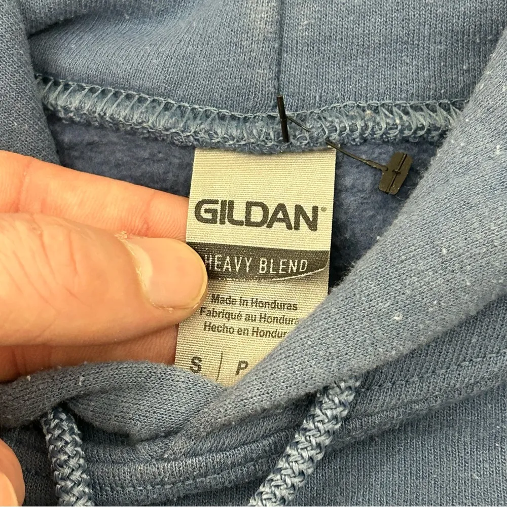 Kitty Cat Meow Hawaiian Floral Graphic Deep Navy Blue Hoodie Sweatshirt Adult S - Image 5