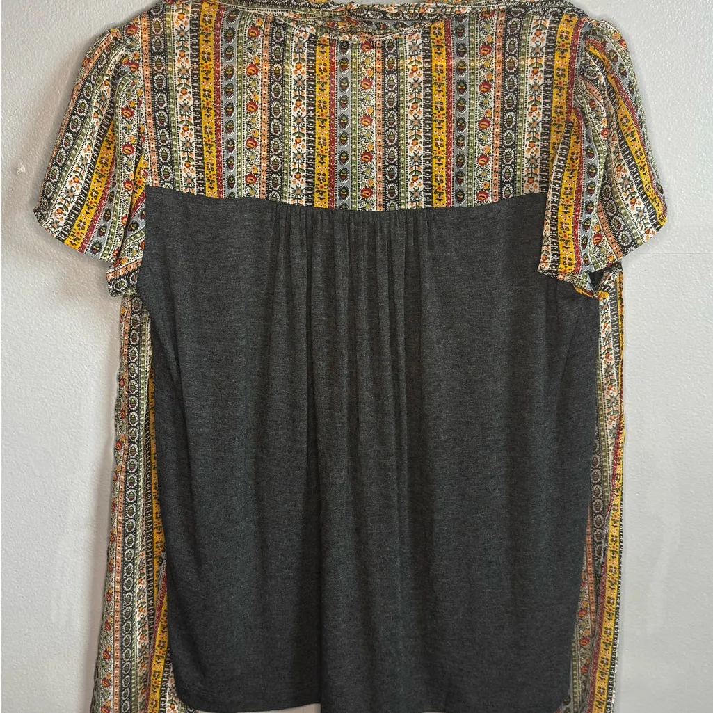 Tiny by Anthropologie Women’s Blouse Boho Printed Scarf Top Size S EUC - Image 3