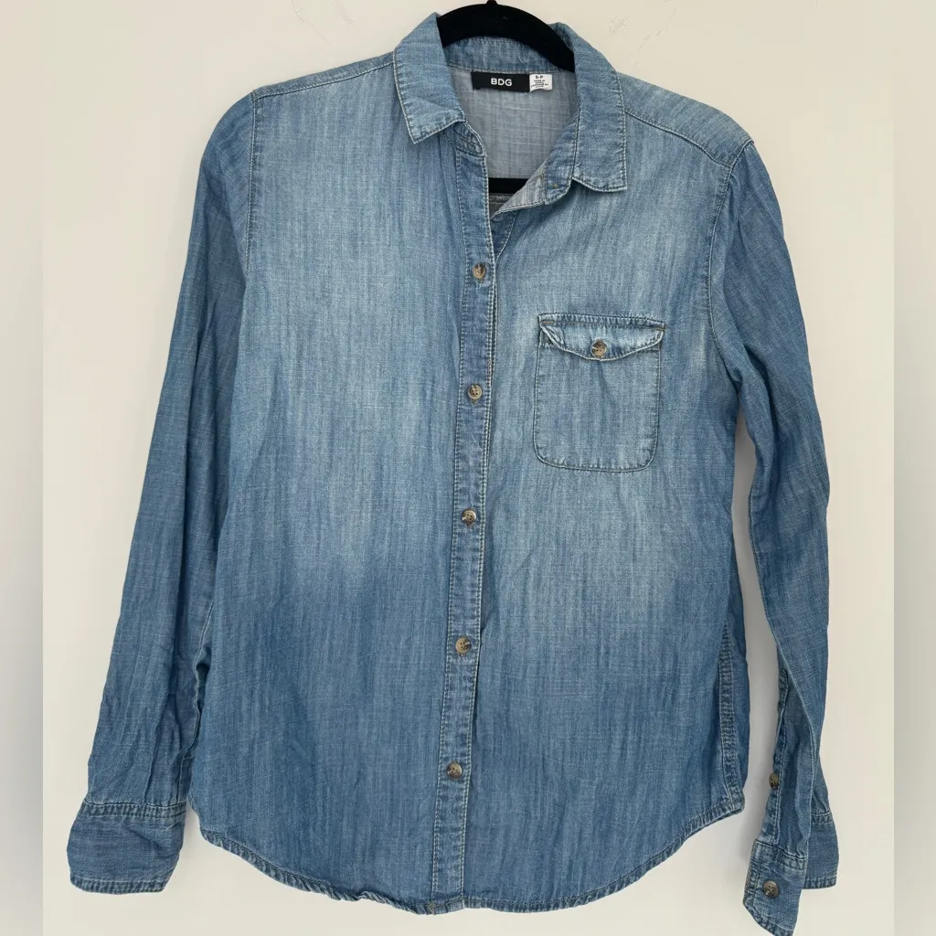 Denim Button Down Shirt - Image 3