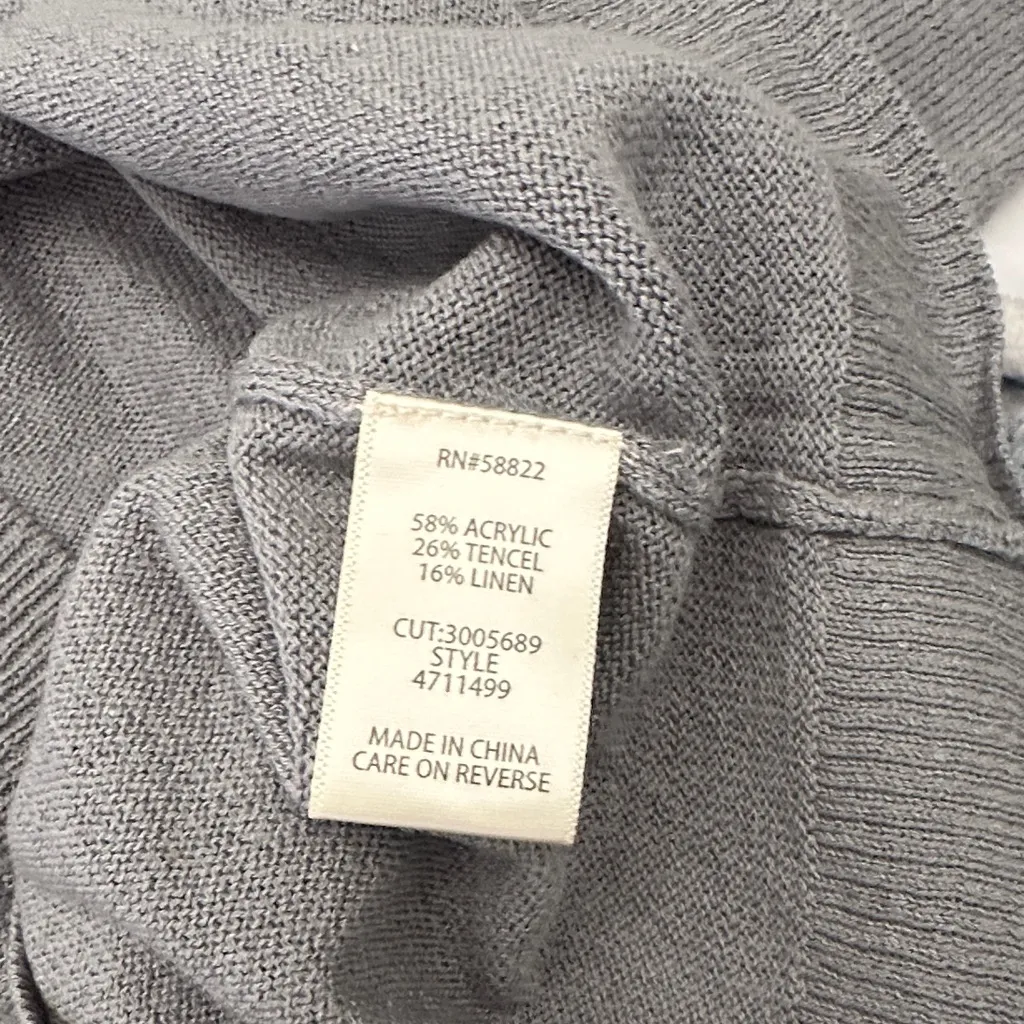 Max Studio Gray Hooded Sweater - Image 4