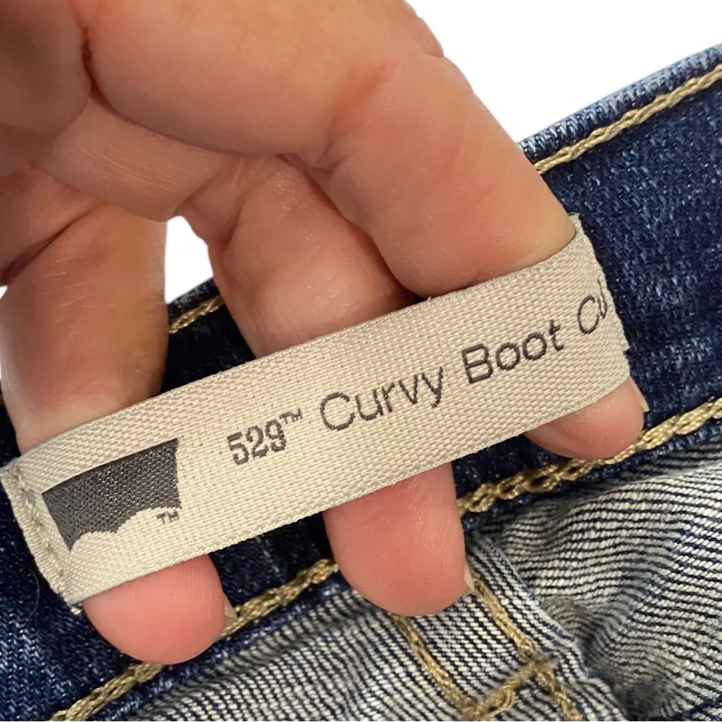 Levi's 529 Curvy Bootcut Jeans Size 12 - Image 3