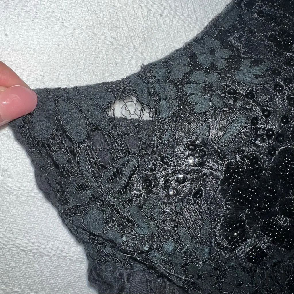 Vintage Y2K Beaded Tank Top Womens Size M Whimsigoth Fairy Grunge Witchy - Image 9