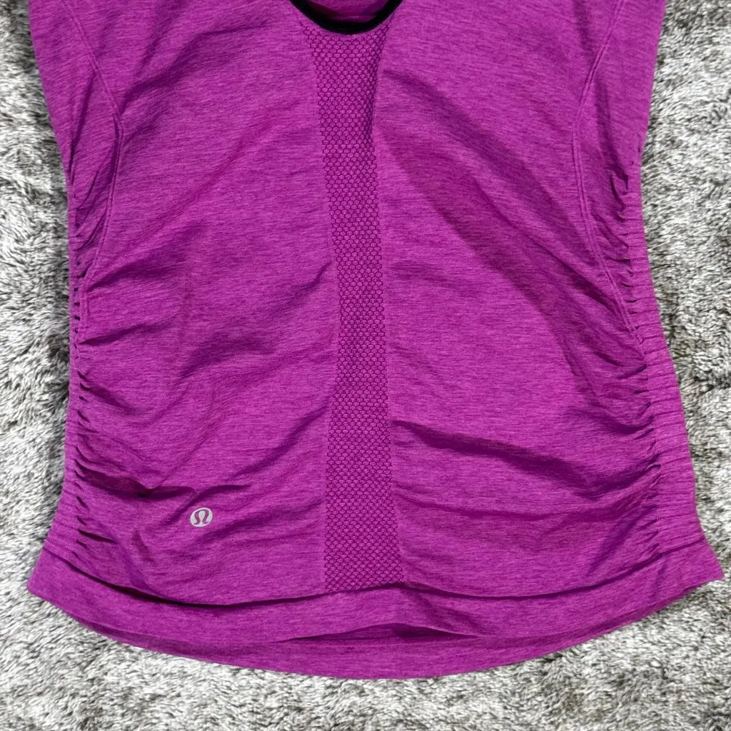 Lululemon In The Flow Tank Sz 4/6 Heathered Regal Plum - Image 9
