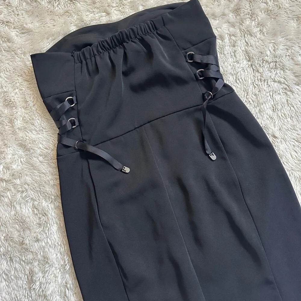 Sammi Shop XS Black Mini Dress Cut Out Edgy Goth Emo Scene Alternative - Image 4