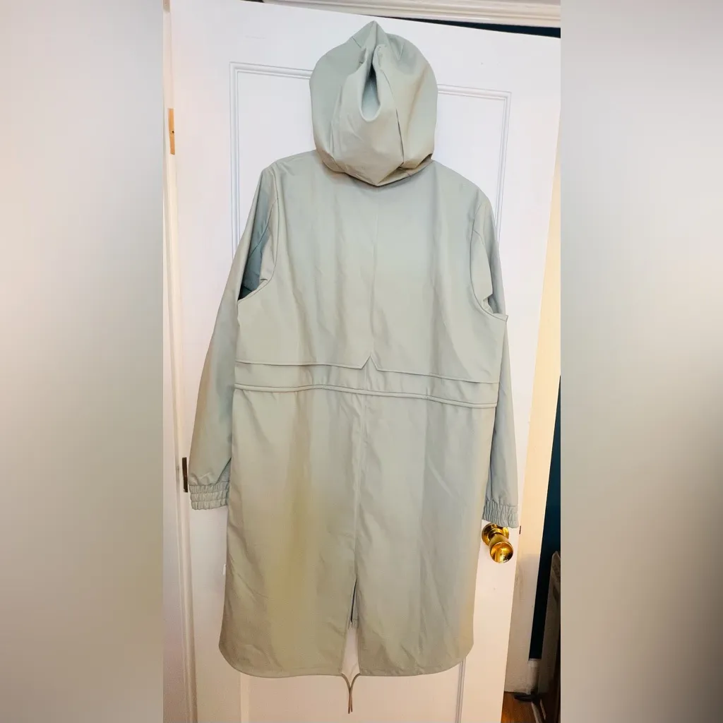Rains String Parka, “Earth”, women’s L, NWT Green Size L - Image 2