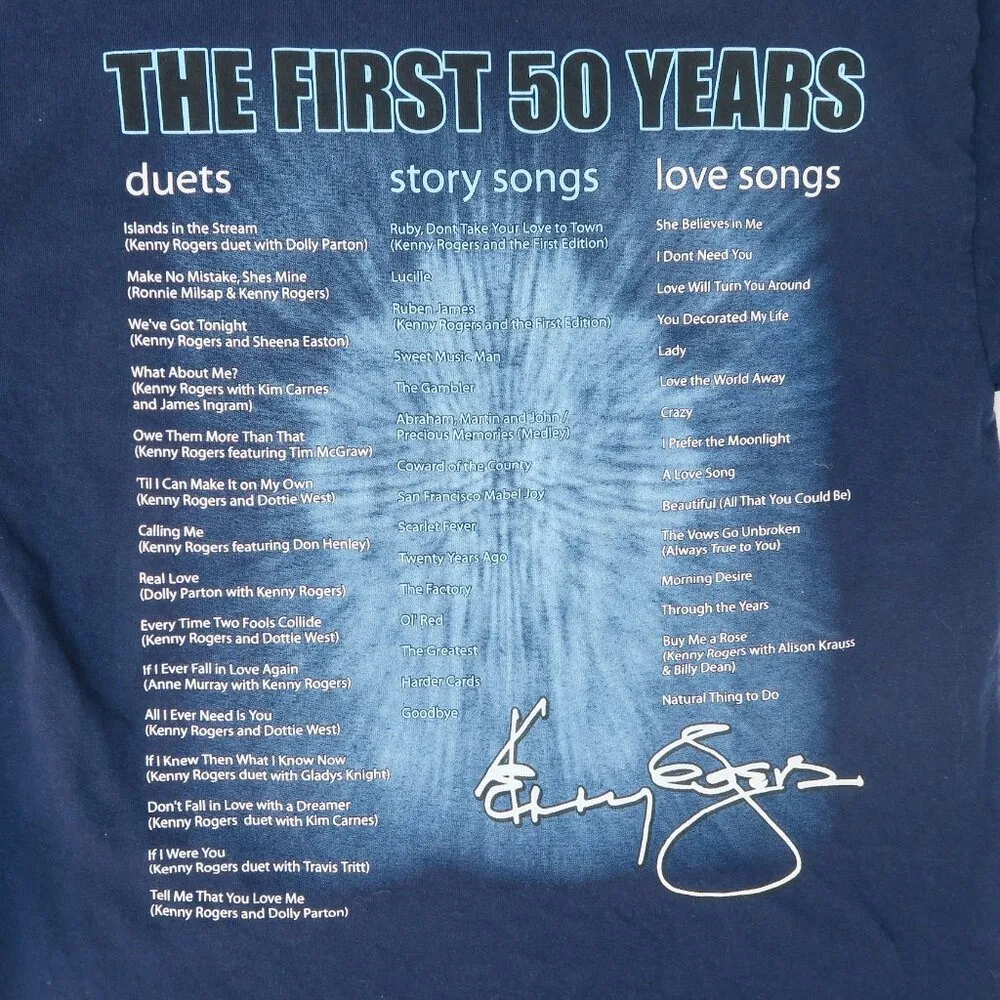Kenny Rogers The First 50 Years Country Music Shirt - Image 6