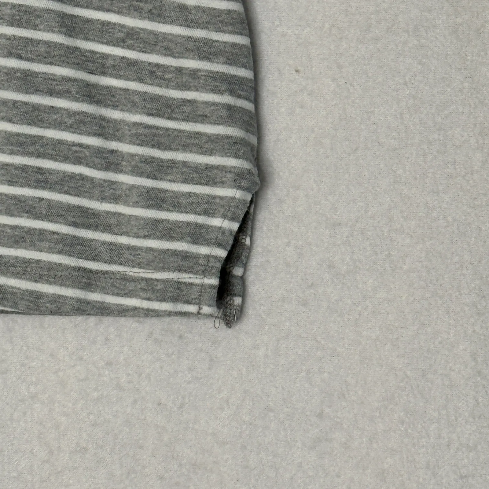 Anthropologie Striped Embroidered Sequin Floral Flower T-Shirt Size‎ Sm - Image 4