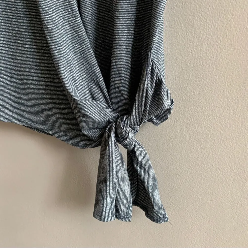 WILLIAM RAST Striped Tie-Front T-Shirt NWT Small - Image 5