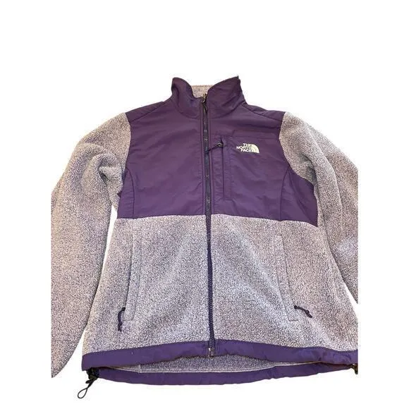 EUC The‎ North Face Denali Fleece Collared Full Zip Jacket Purple Women Small - Image 2
