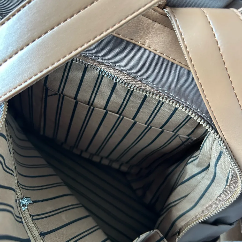 Anti theft Backpack Brown - Image 5