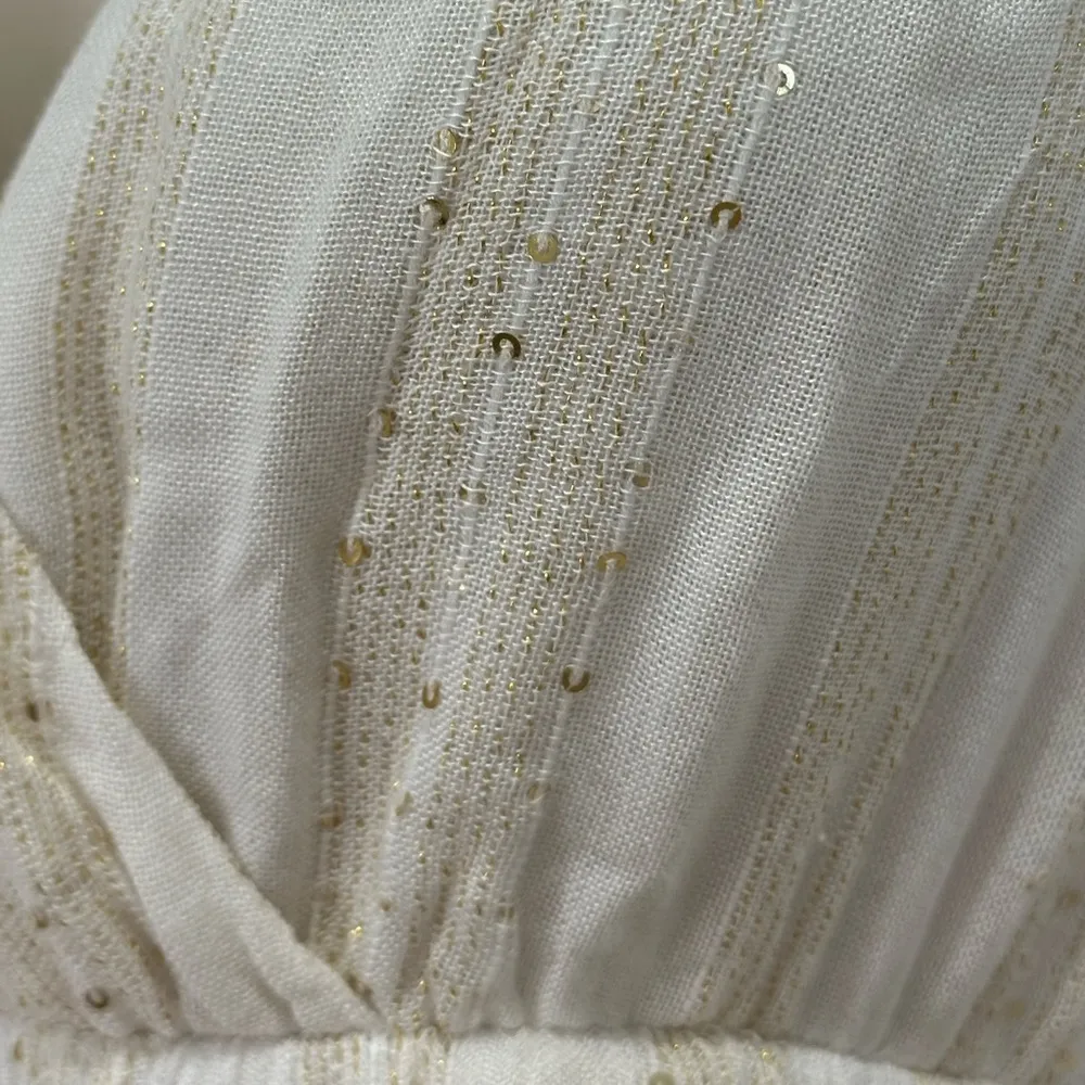 New L Space Kenzie Magic Hour Cover Up Dress Small Cream Beachy Vacation Chic - Image 9