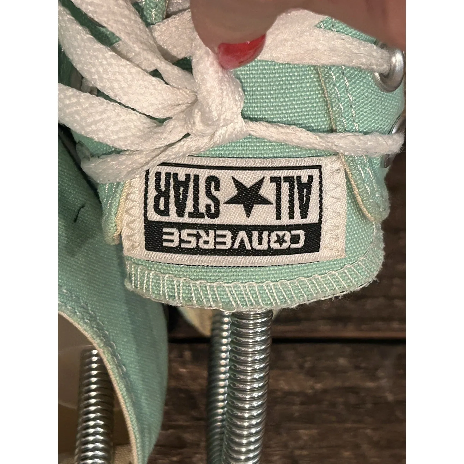 Converse Dainty Chuck‎ Taylor All-Stars Sneakers MINT GREEN 136565F M5.5 W7.5 - Image 6