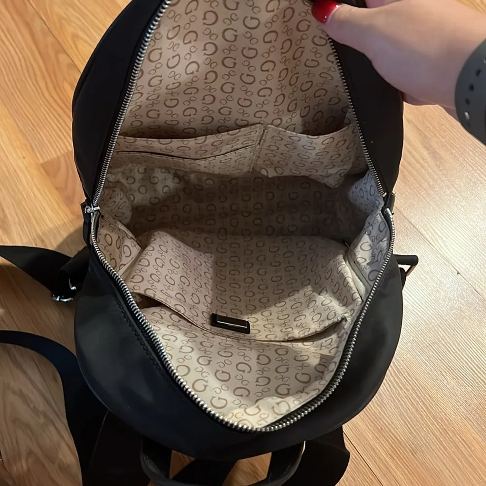 Nylon Medium Black Backpack - Image 8