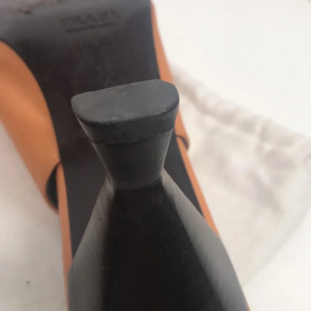 slingback kitten heels, light orange 36 1/2/ US Size 6 - Image 7