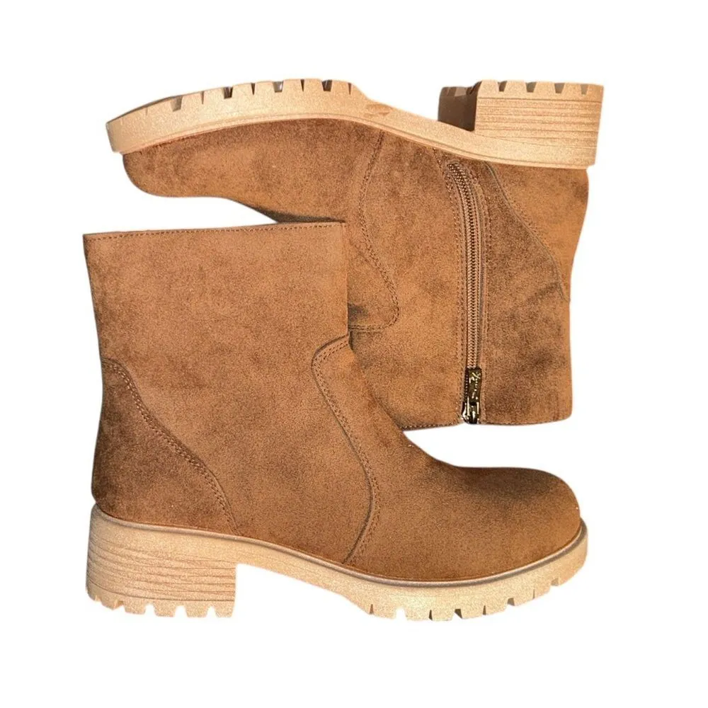 Seven7  Tan Ankle Boots(Size 8) - Image 8