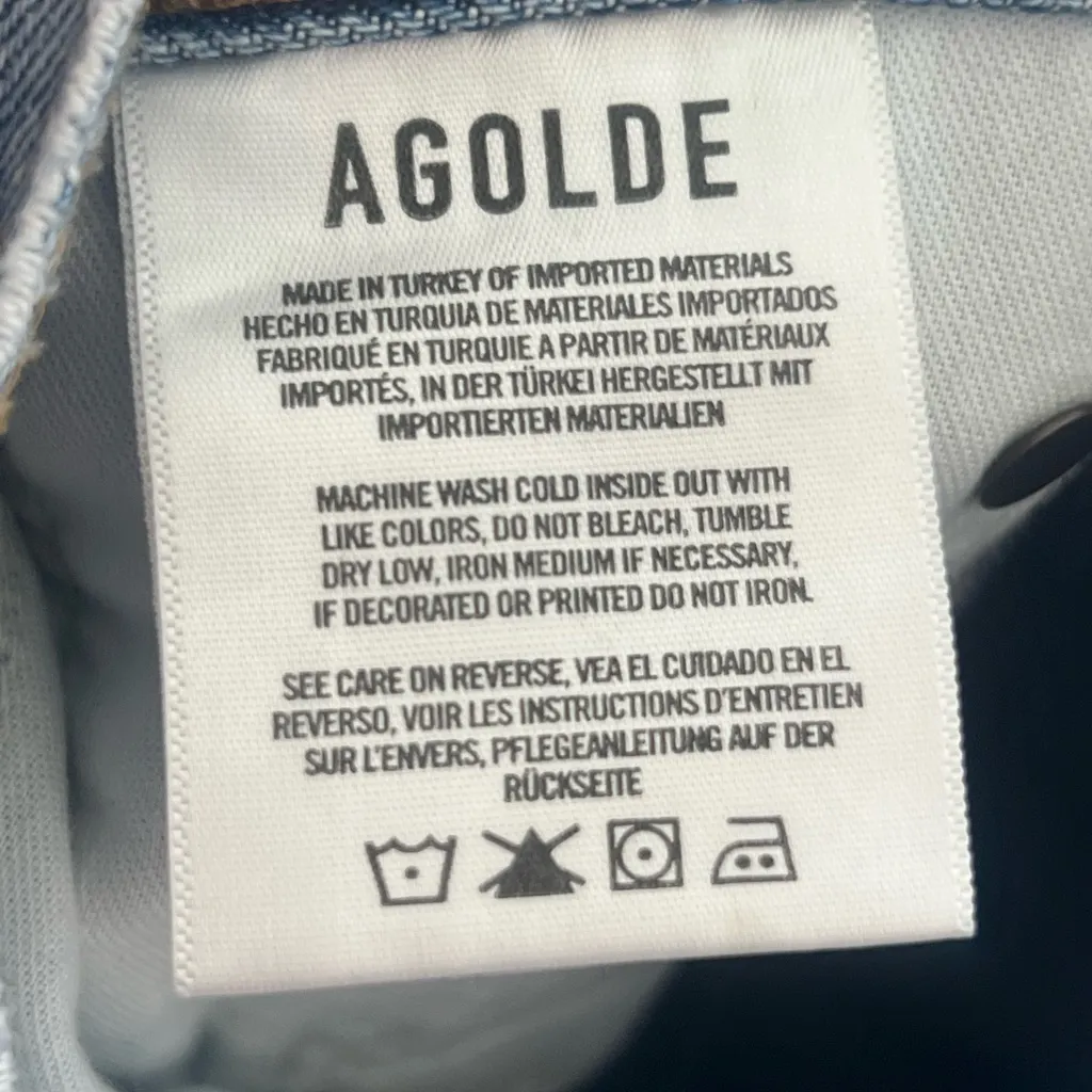 AGOLDE 90’s Pinch High waisted straight leg jeans size 30 - Image 6