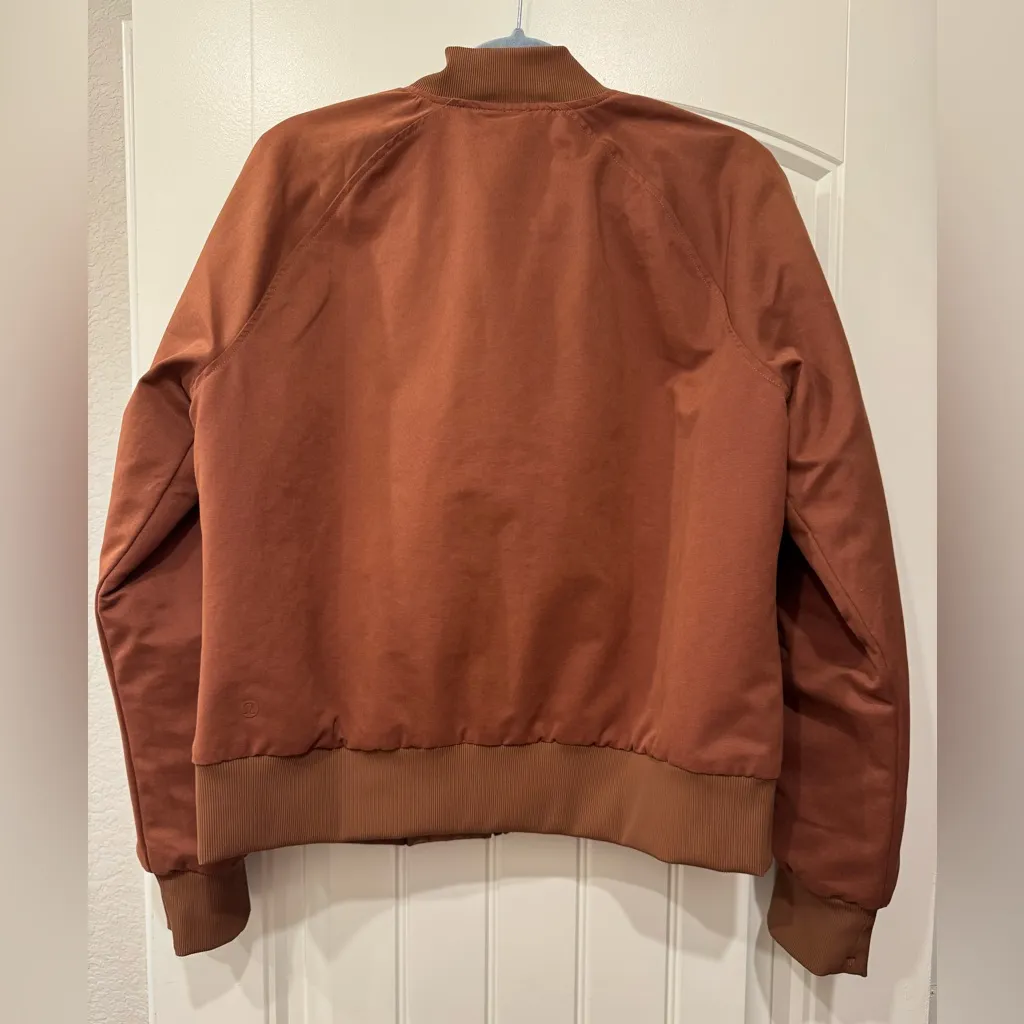 Lululemon Non-Stop Brown Reversible Bomber Jacket - Image 4