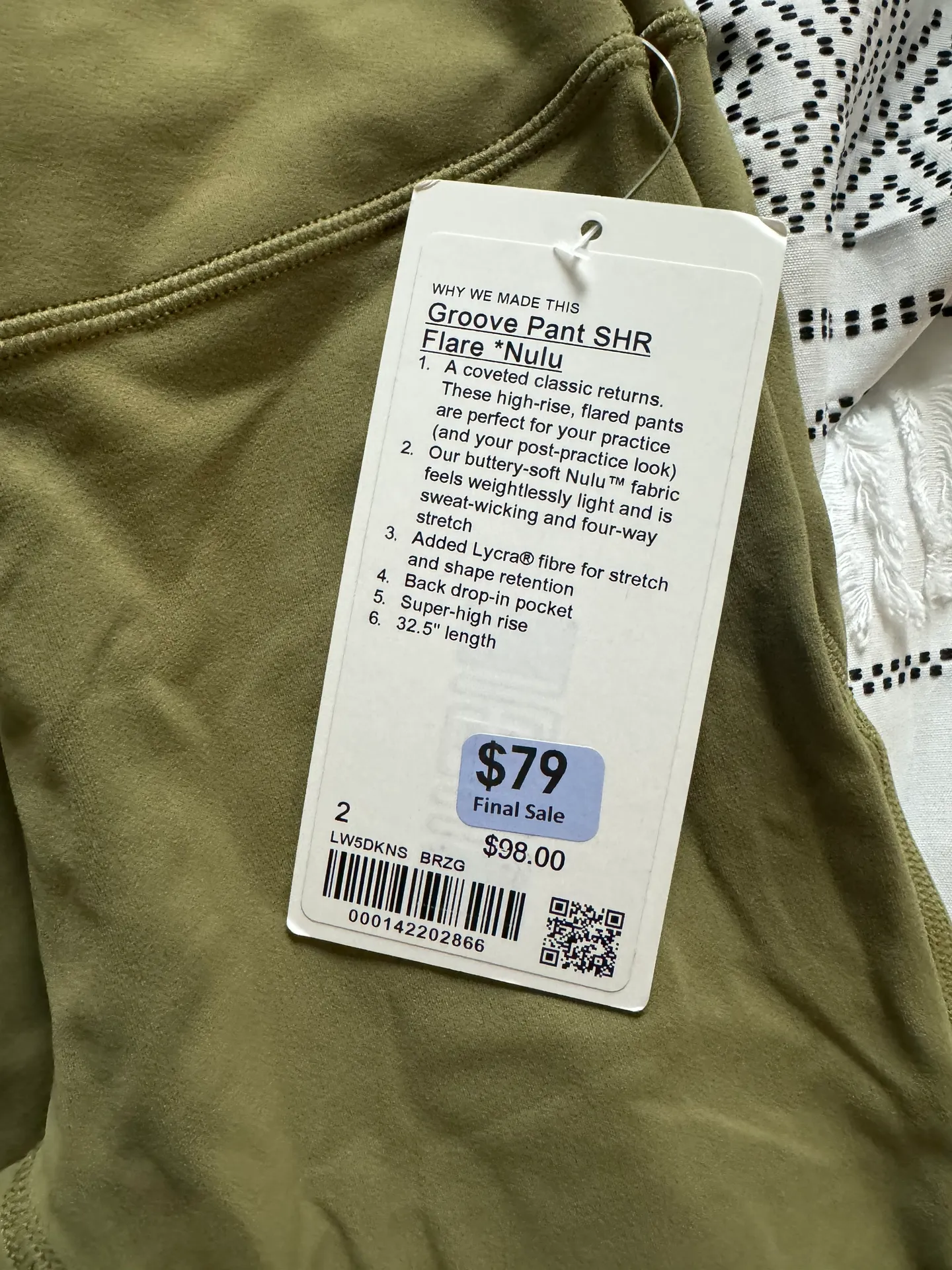 groove flare plants size 2 NWT - Image 2