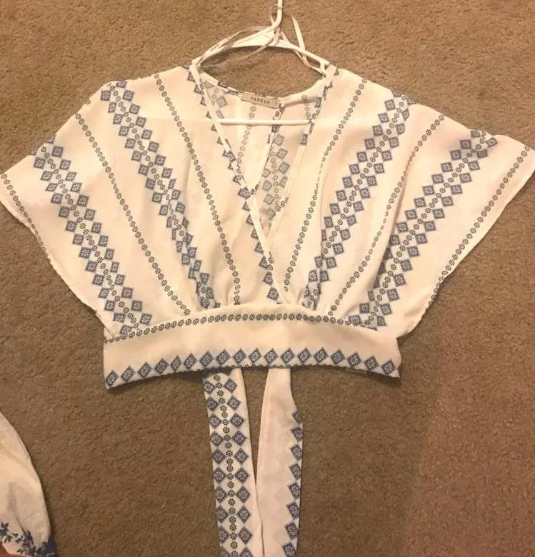 Papaya White Crop Top - Image 5