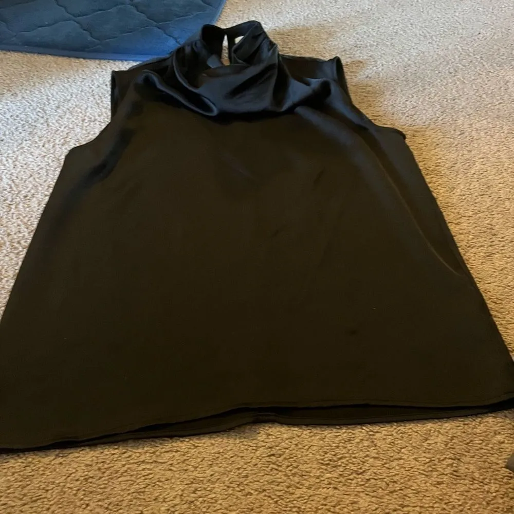 Halston medium black blouse - Image 2