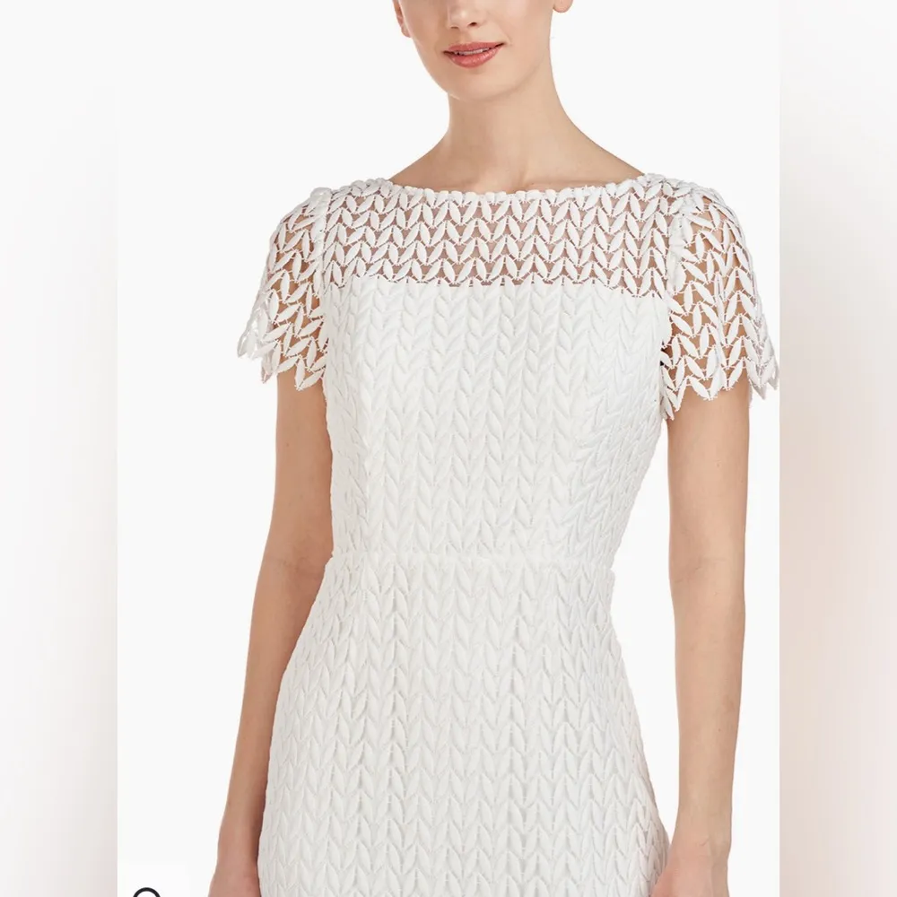 Kay Unger NWT White Tatum Dress NEW 4 - Image 3