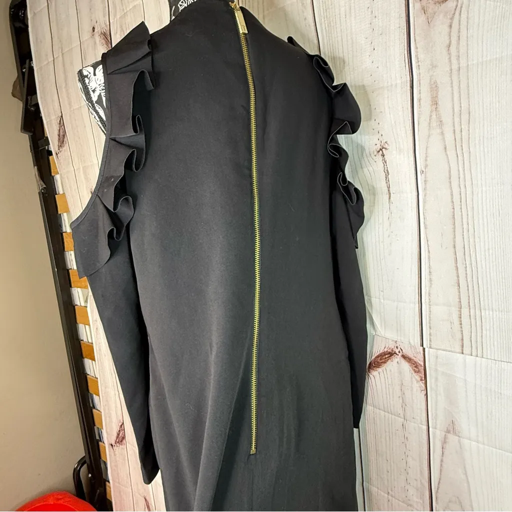 Ted Baker Siiara Cold Shoulder Frill dress - Image 4