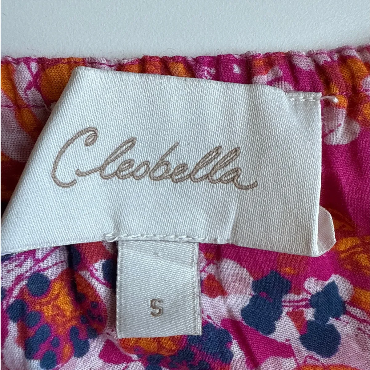 Cleobella Monaco Sleeveless Tiered Midi Dress Pink Floral Hibiscus Size Small - Image 6