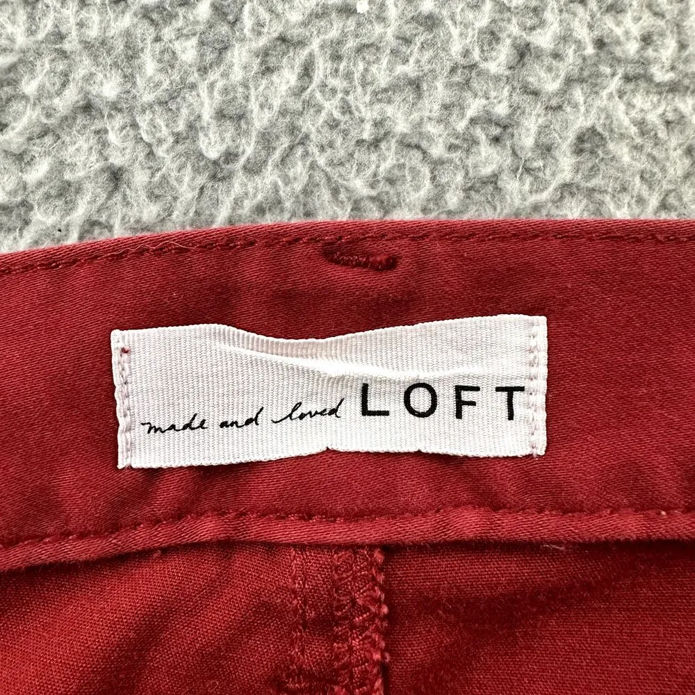 LOFT High Rise Legging Pants Skinny Casual Preppy Cotton Blend Women's 8 29 x 27 - Image 3