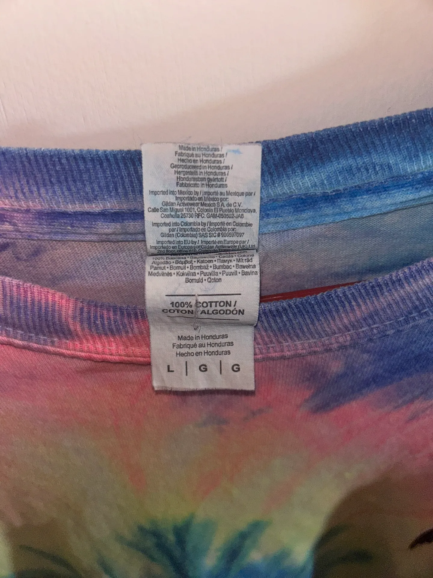 Tye Dye Long Sleeve Tee Myrtle Beach Large/L - Image 3