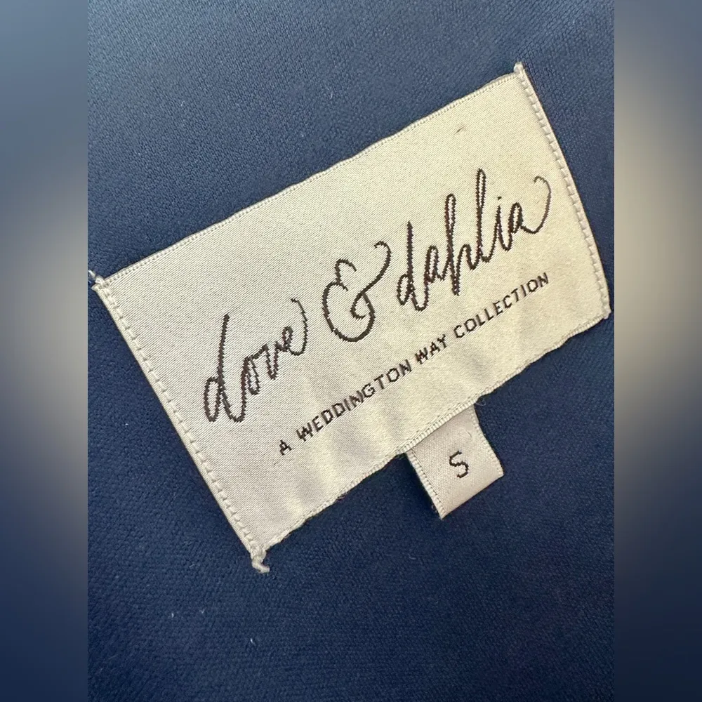 Dove and Dahlia by Weddington Way Blue Formal One Shoulder Dress - Image 7