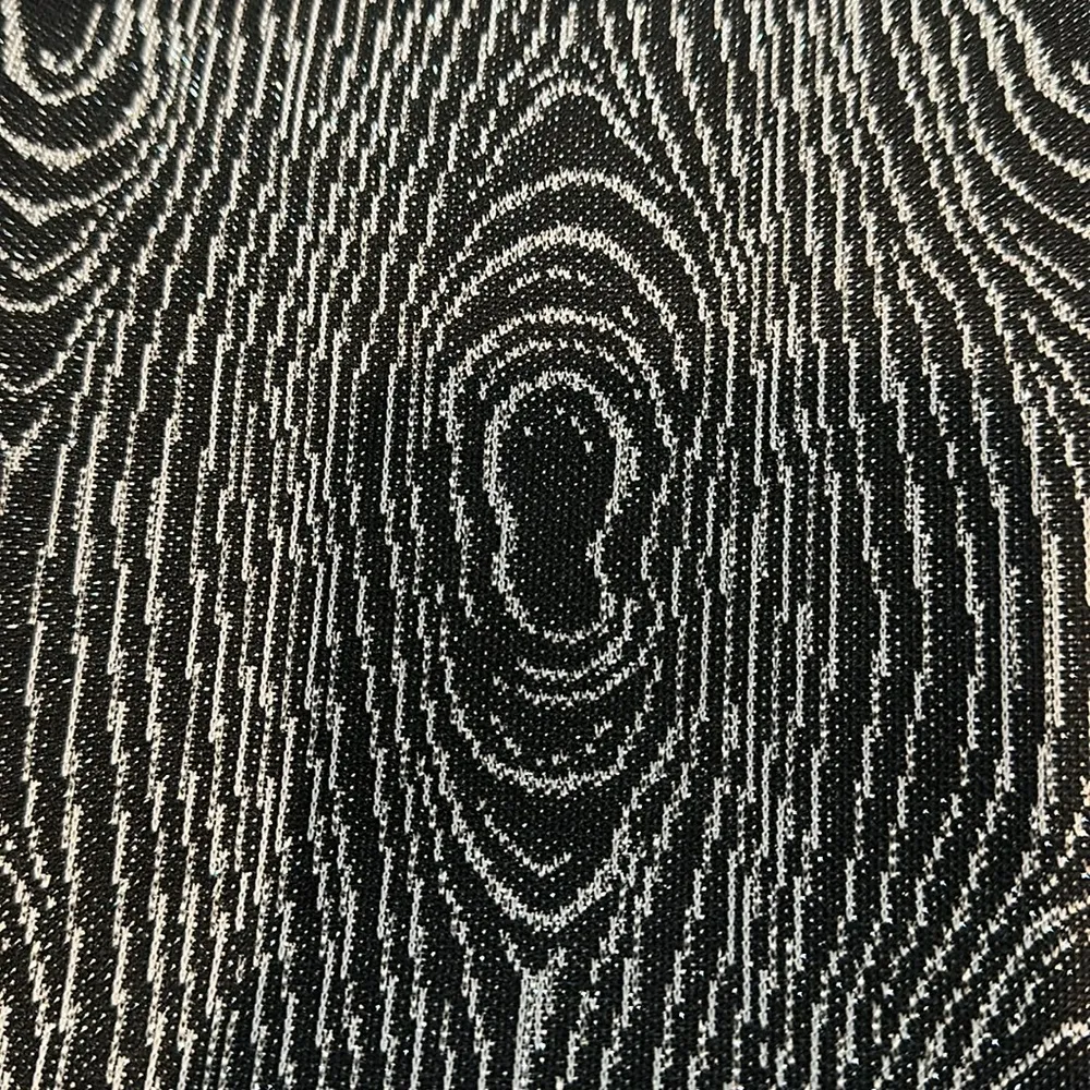 Kristina Fashions Vintage 1980s Black & Silver Metallic Belted Maxi Skirt 11/12 - Image 13