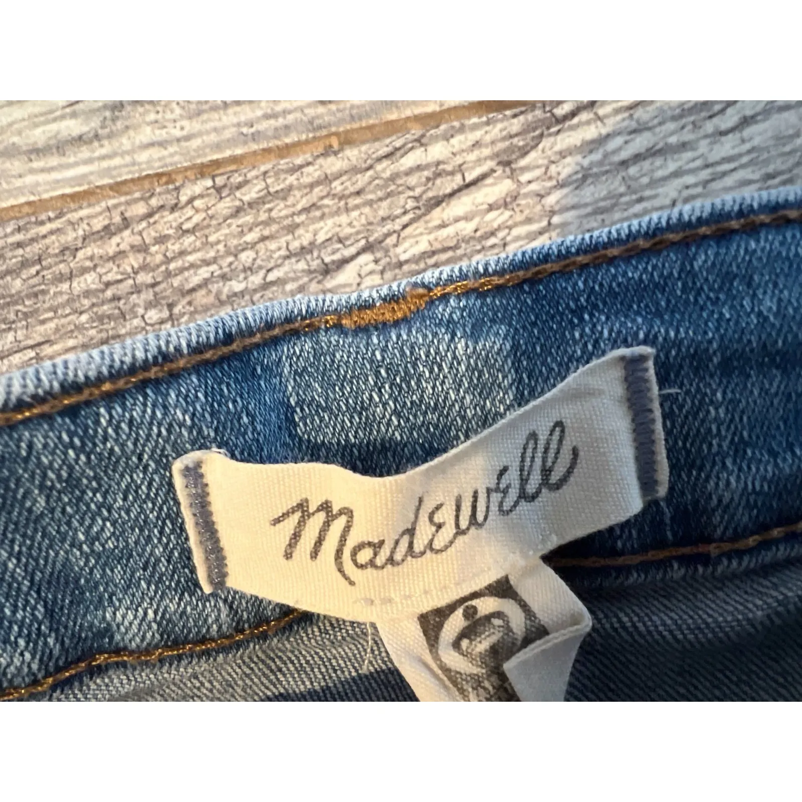 Madewell Skinny flare leg Jeans size 27 Denim Jean Boho Hippie Western High Rise - Image 3