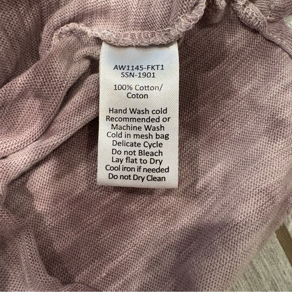 ATM Tie Dye Slub Jersey Cotton Short Sleevd Crew Neck Tee Shirt, Sz L Purple Size L - Image 12