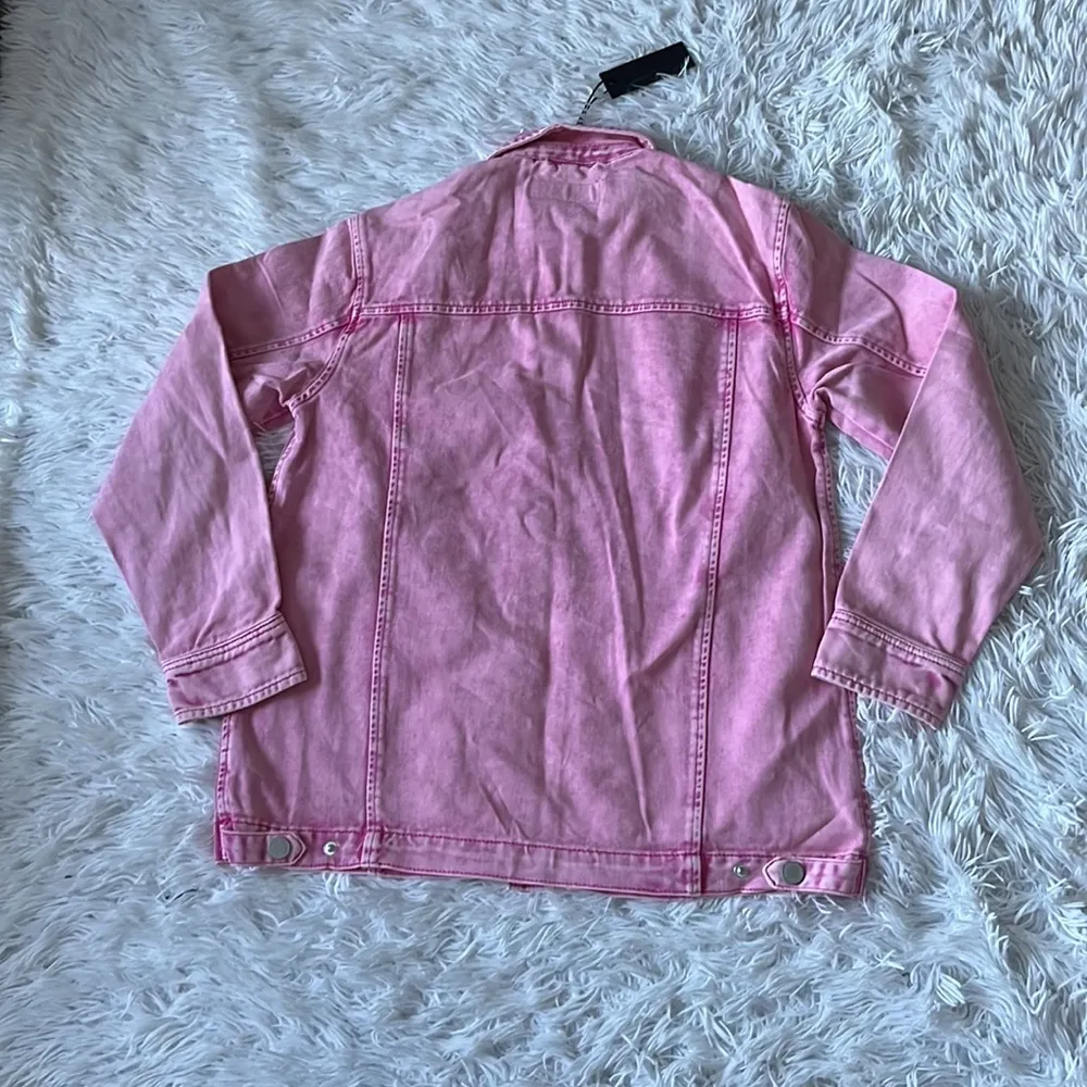 Blank Nyc Women’s Cotton Raspberry Sorbet denim Shacket size XS - Image 9
