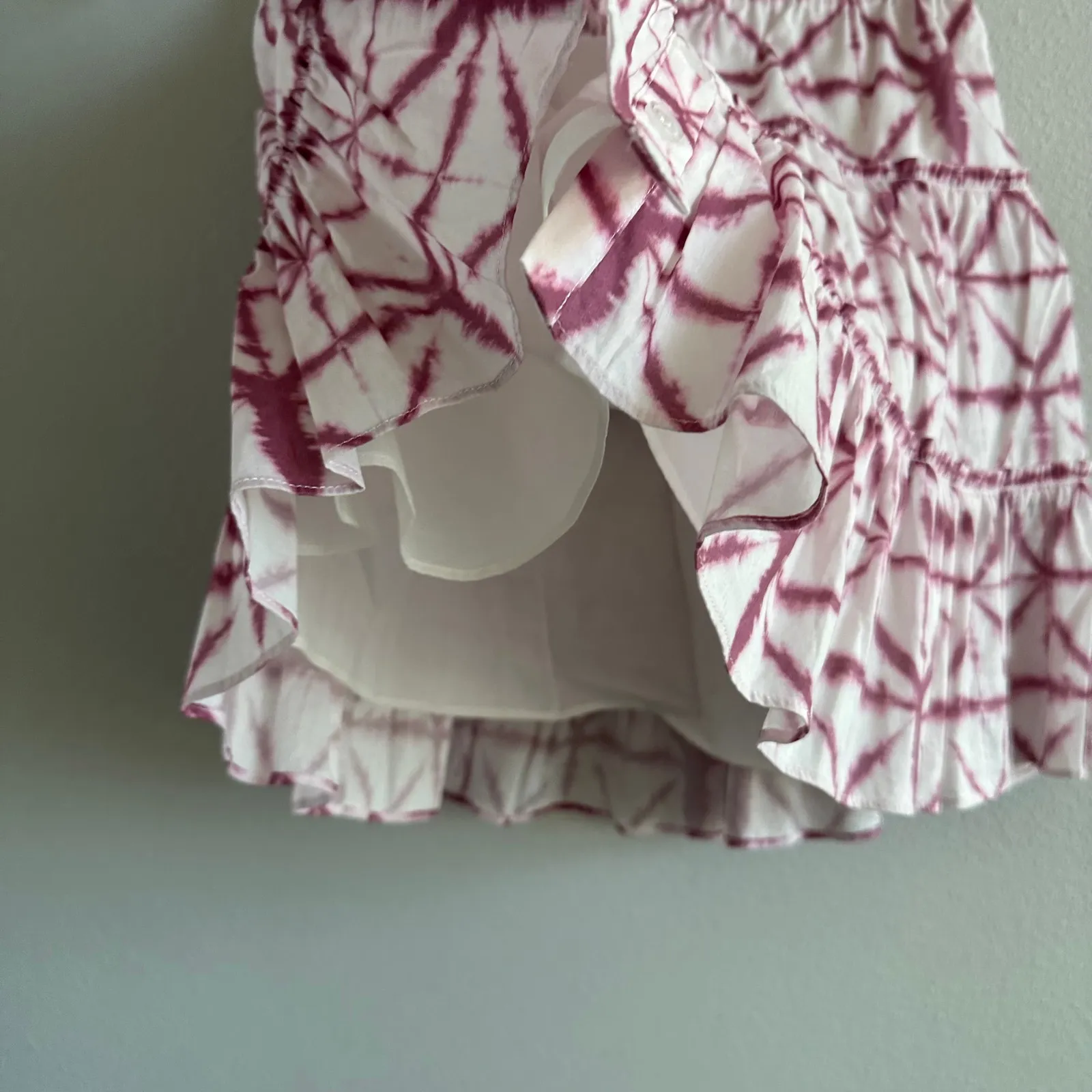 INTERMIX Estelle Batik Cotton Mini Skirt Size Small New - Image 5