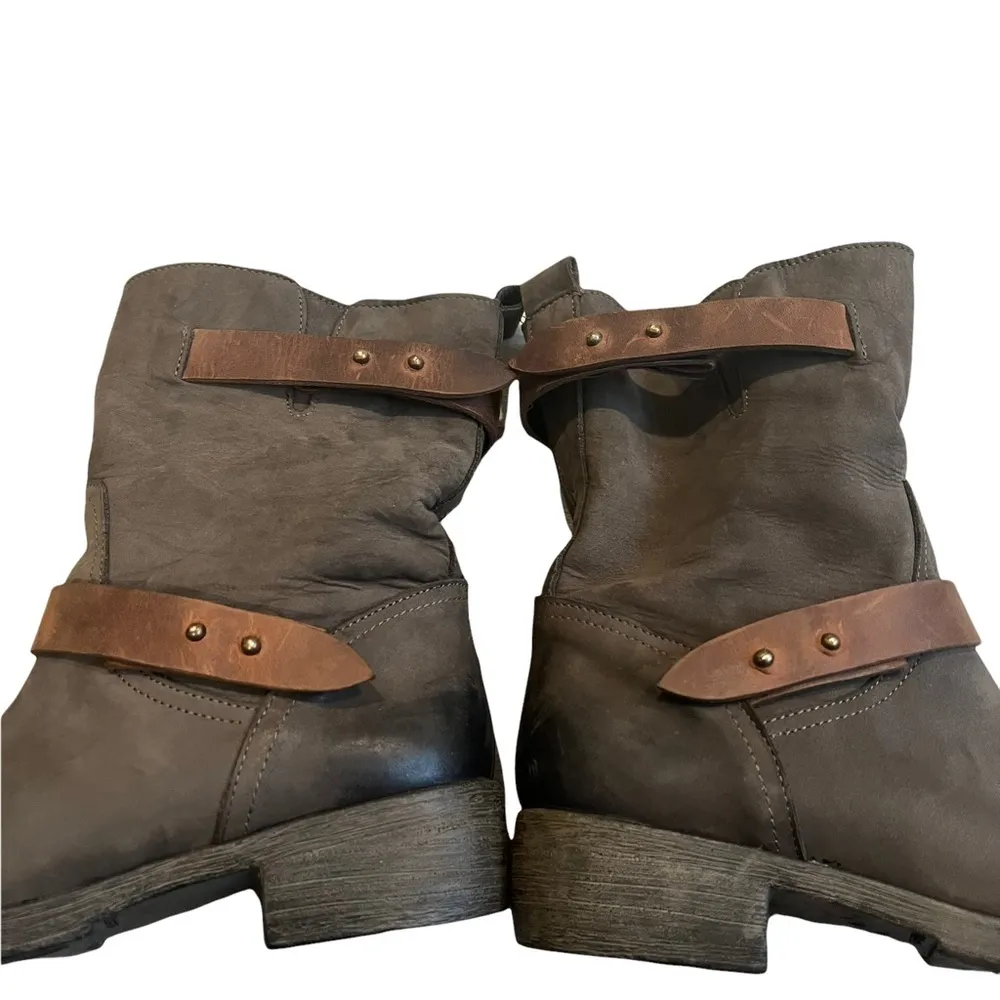 Sundance  Double Strap Pull On Leather Moto Boot - Image 8