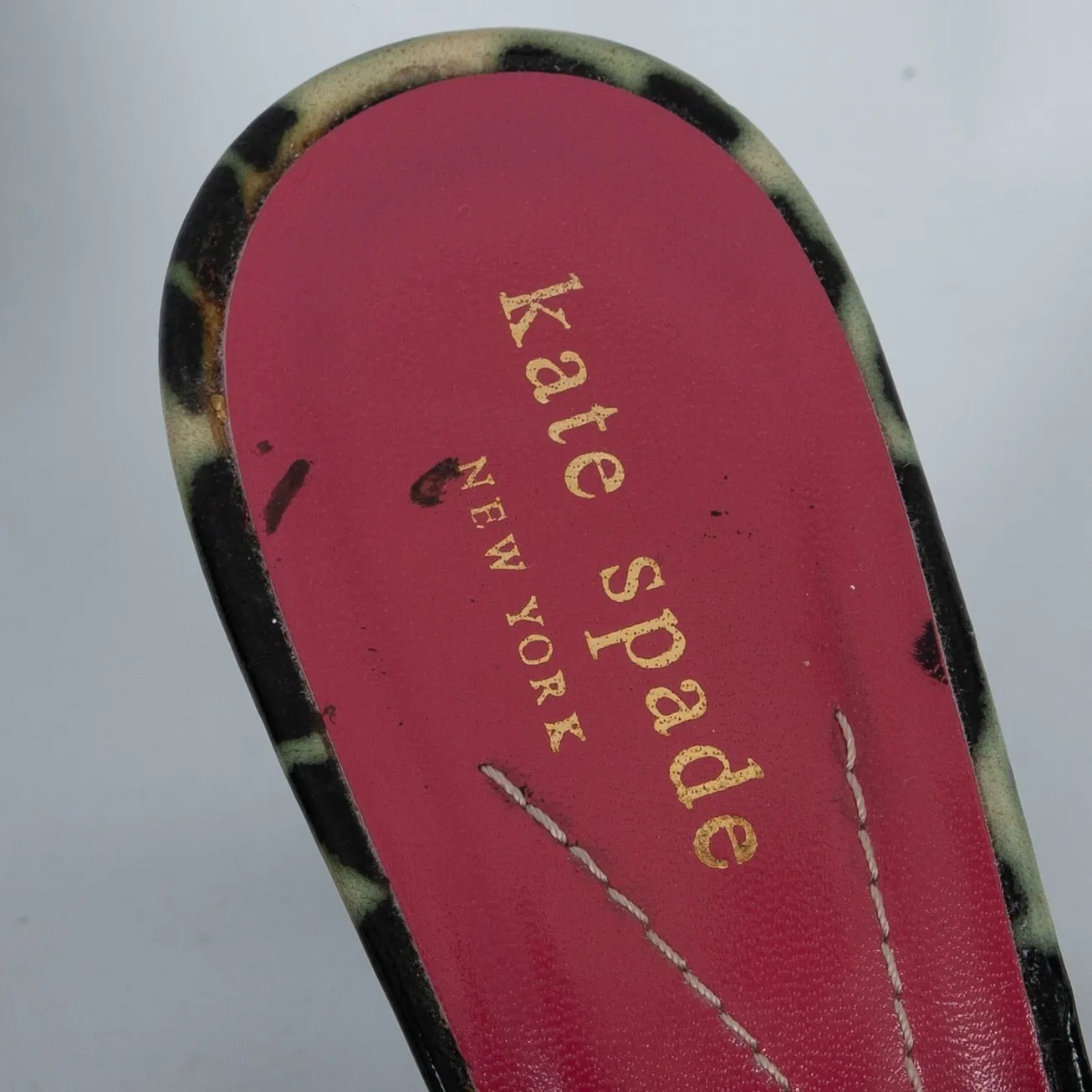 Kate Spade Womens Giraffe Print Slingback Shoes Size 6 Peep Toe Professional - Image 7