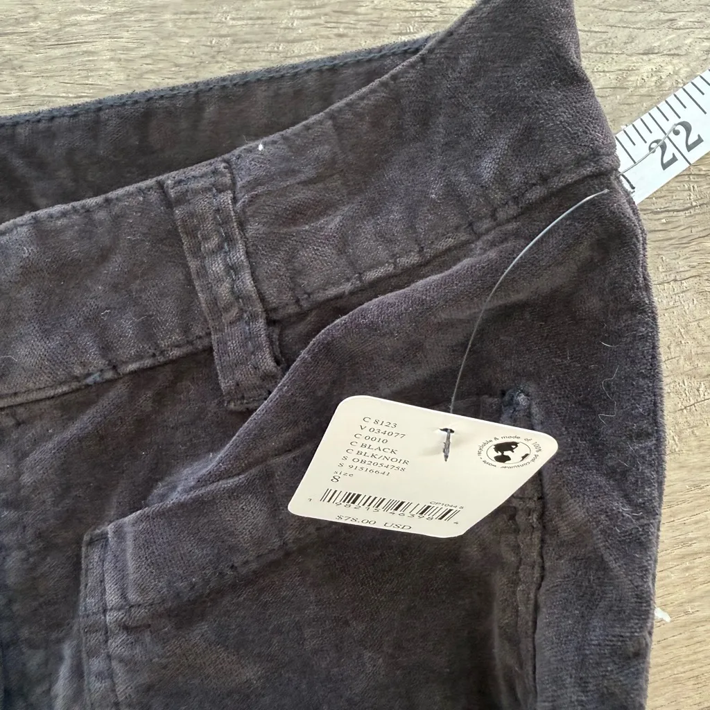Free people High Time Velvet Kick Flare Pants size 8 NWT - Image 5