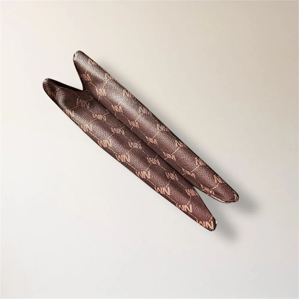 New Nicole Miller New York Brown Monogram Crossbody Bag Coin Purse Minimal Luxe - Image 7